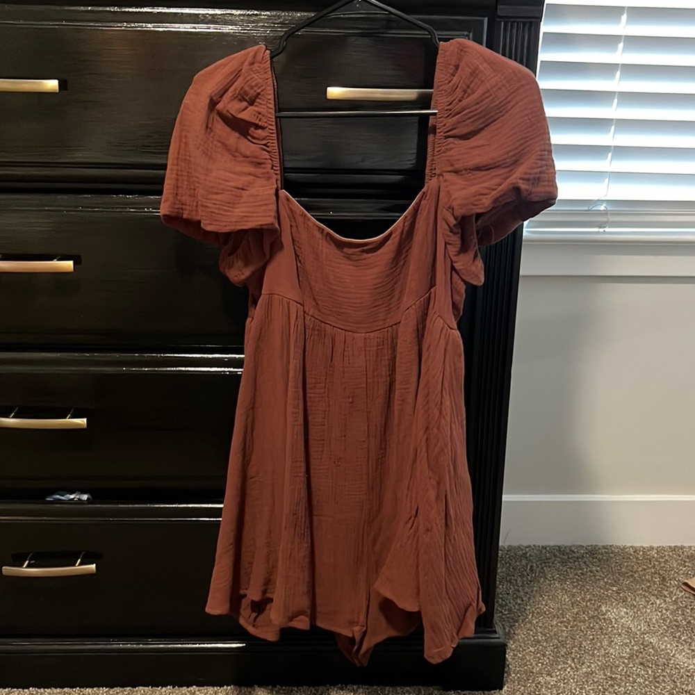 Princess Polly brown romper